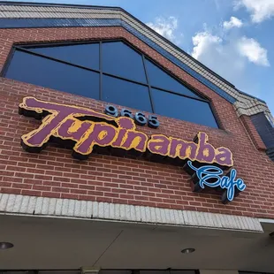 the front of the building