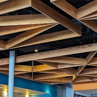 thank goodness not the typical black ceiling