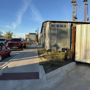 View from the parking lot