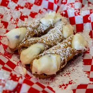 a close up of a pastry