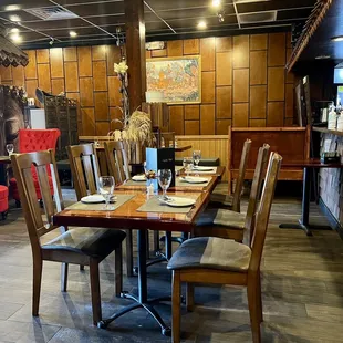 Inside restaurant