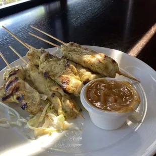 Chicken Satay with peanut sauce