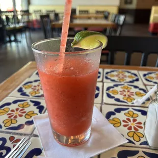 Strawberry margaritas always hit the spot on 106* day!