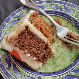 Carrot cake slice