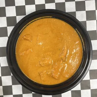 Butter Chicken served w/a side of Basmati rice