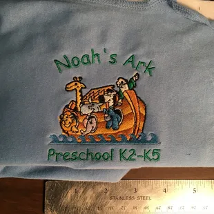 Embroidery sew outs are emailed to our customers before production.