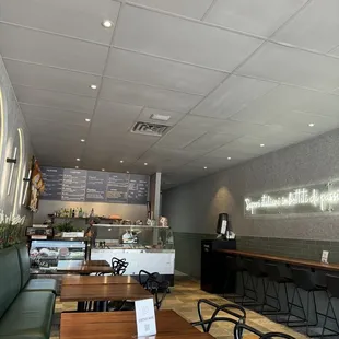 Small inside with limited seating