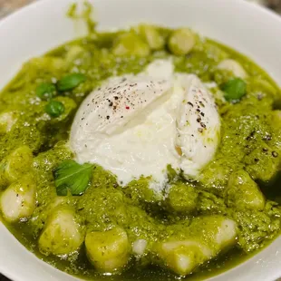 Pesto Potato Gnocchi Burrata