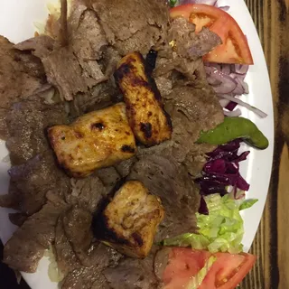 Lamb Gyro and Chicken Shish Combination