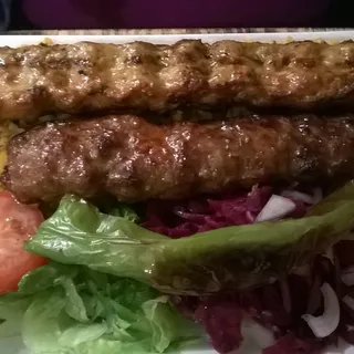 Chicken Adana and Lamb Adana Combination