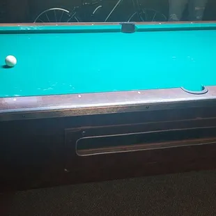 Pool tables get re-felted on a regular basis.