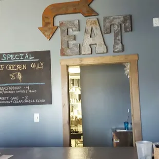 The special board. Changes daily and you can check it on Facebook ahead of time.