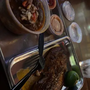 Redfish lightly blackened with red beans and rice!  WOW!