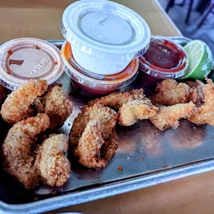  tray of fried food