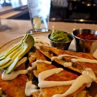 Not just a quesedilla! The Turf blackened chicken quesedilla is one of the best. The flavor combinations are an unexpected treat