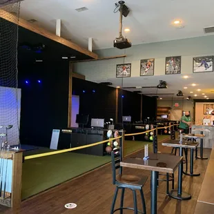 the interior of a golf club