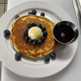 Side pancake w/added blueberry