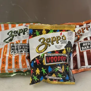 ZAPP'S chips are gluten free and vegan