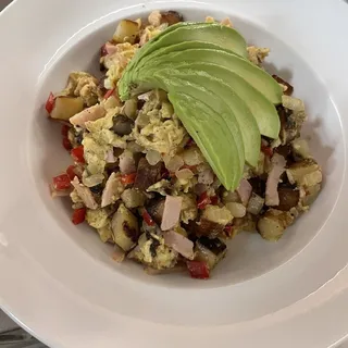 Potato and Red Pepper Scramble