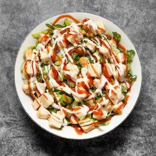 Spice up your greens with a zesty buffalo chicken salad!  Perfectly tangy and oh-so-satisfying!