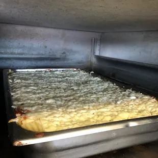 The baked lasagna doesn't stay around long!!