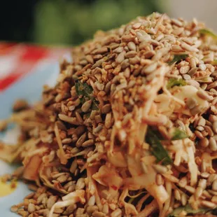 Cabbage salad, this was a huge hit at our table.