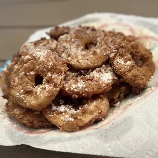 Homemade Apple Fritters from the Turkey and the Wolf cookbook.