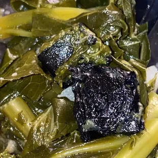 Inedible object found in my collard greens..