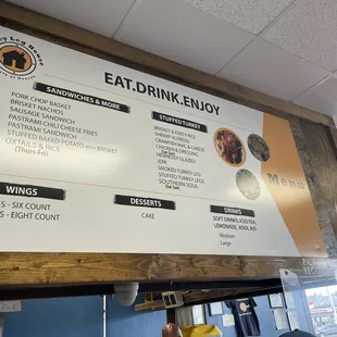 Inside menu