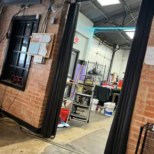 Back room of restaurant