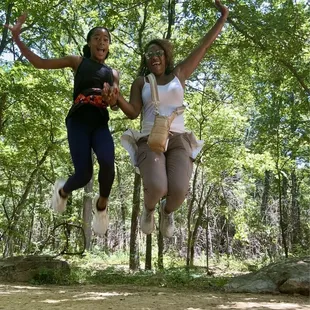 At the end of our 8.3 mile hike