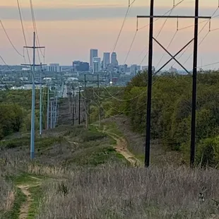 View of Tulsa from the end of upper parking lot