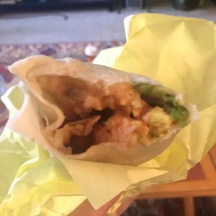 Veggie breakfast burrito