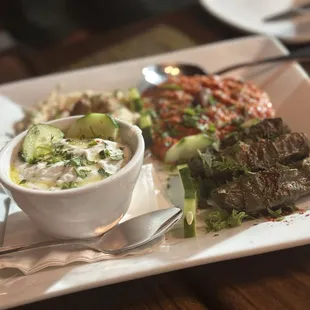 The appetizer sampler plate, you pick 4.