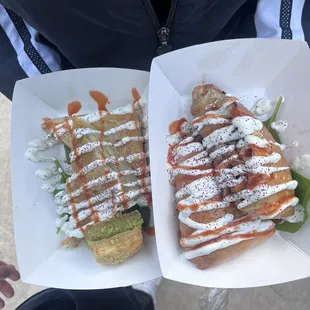 samosa and spinach keopta