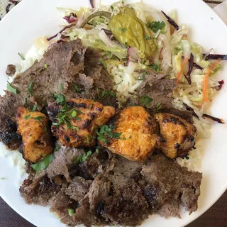 Mix Chicken Kebab and Lamb Gyro