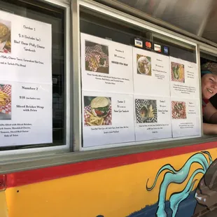 a man looking out the window