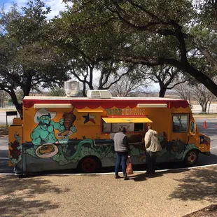 two people ordering food