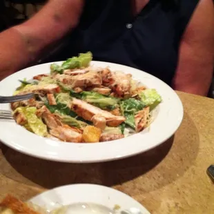 Chicken Caesar Salad at the clubhouse