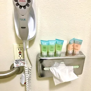 Great amenities in the bathroom!