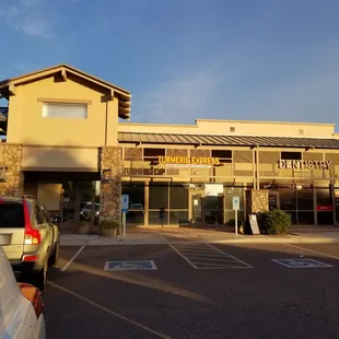 Back of store. (Walgreens on the left)