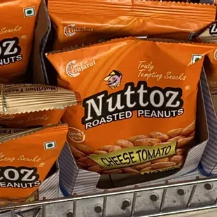 a display of nuts