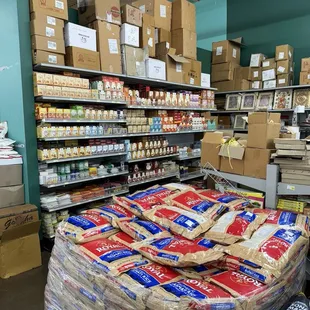 Lots of Dal and rice varieties