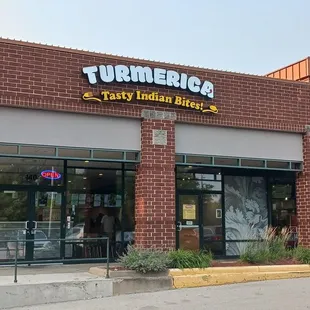 the front of a restaurant