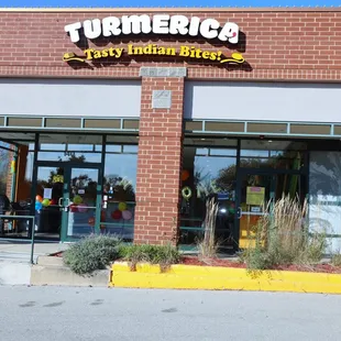 the front of a restaurant