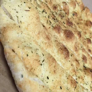 a close up of the crust