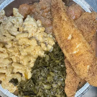 Cornbread Catfish Plate.