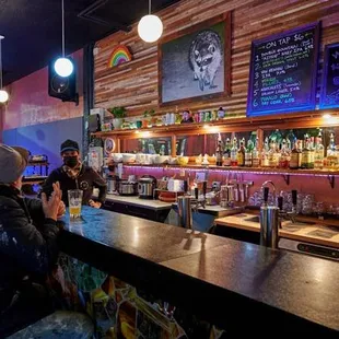 a man sitting at a bar