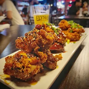 3 flavor wings sampler