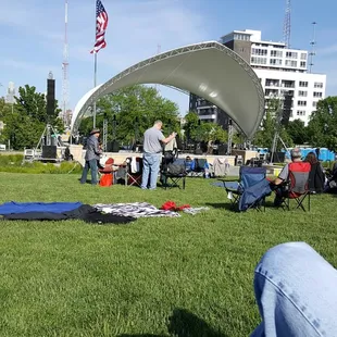 Getting ready for the Horses of Honor Concert.